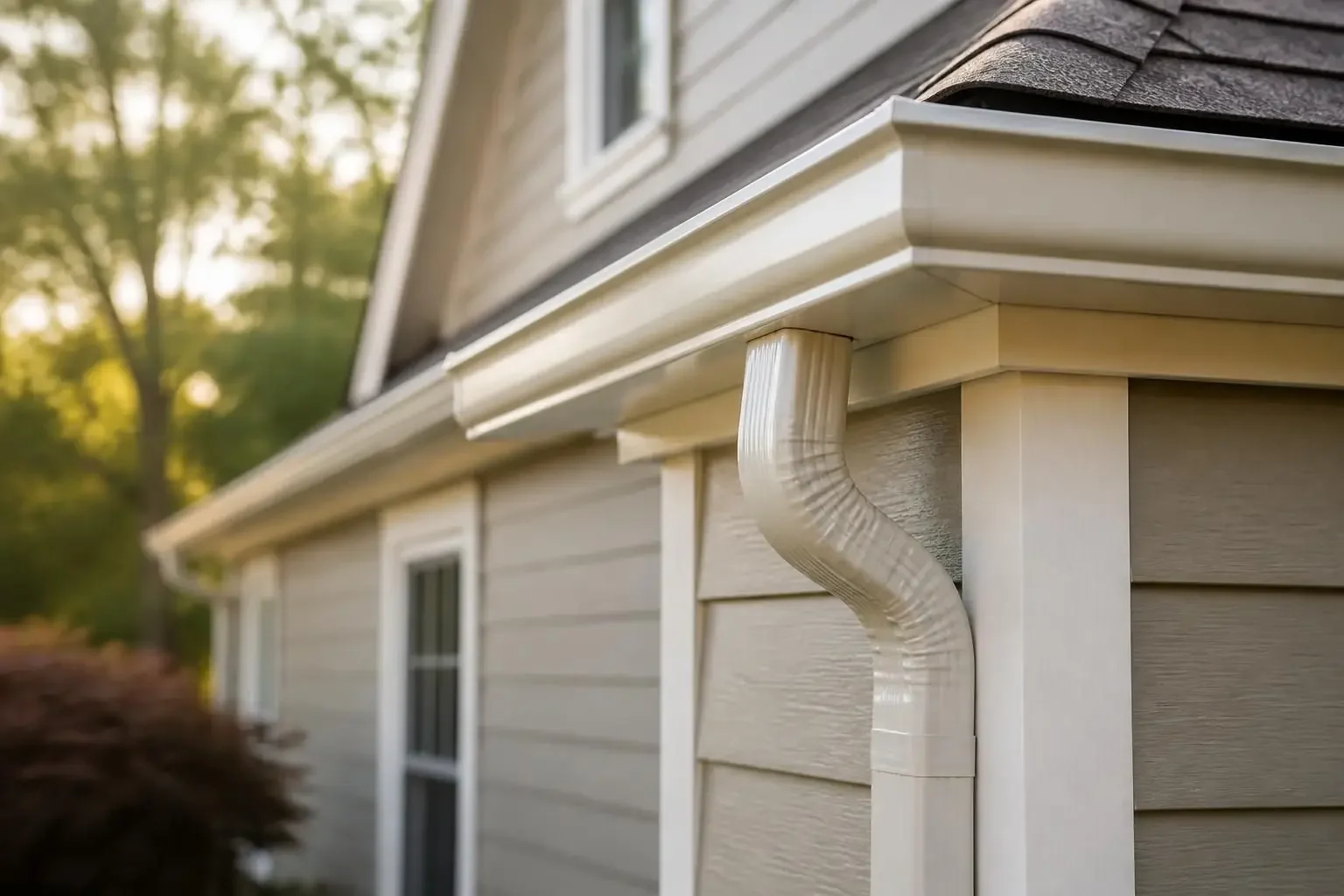 Gutters on a Boise home